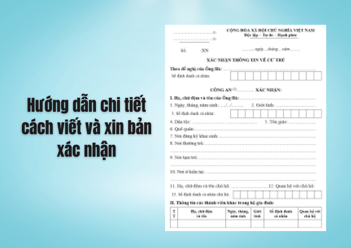 Hướng dẫn chi tiết cách viết và xin bản xác nhận