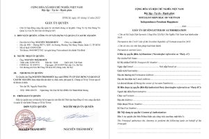 Mẫu giấy uỷ quyền